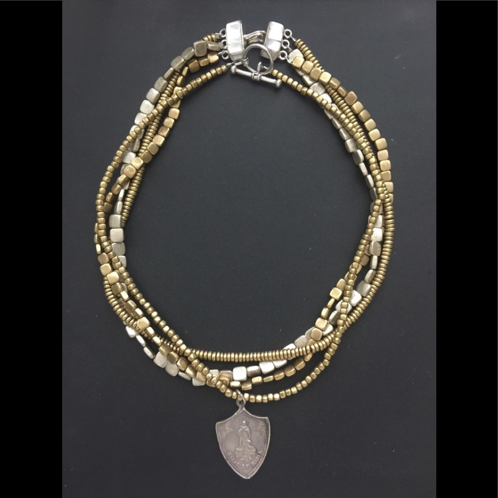 Gold and Silver Tone Necklace